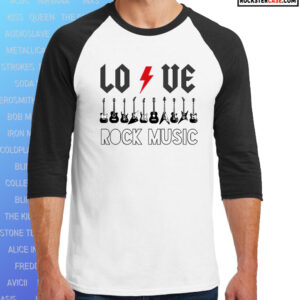 Polo Manga 3/4 - Love Rock Music