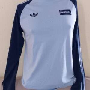 Polo Adidas Originals / Celeste / Manga Larga / x Oasis Tour 3 Stripes Longsleeve Tee