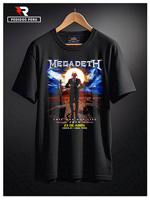 Polo Tour 2026 Megadeth / Mega-POC-26-NEG-1010